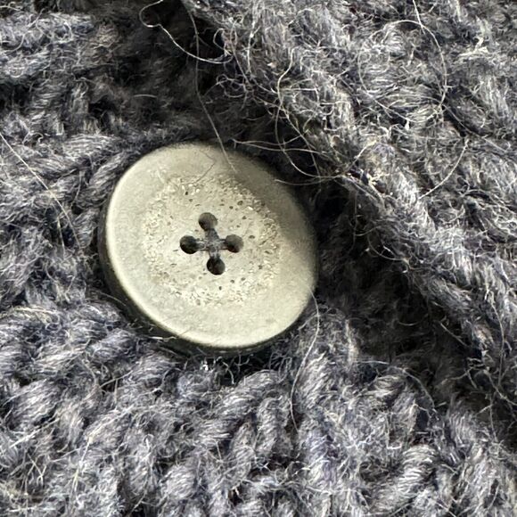 Free People Wool & Alpaca Blend Dark Navy Blue Long Cardigan Sweater Size Small - Picture 4 of 13